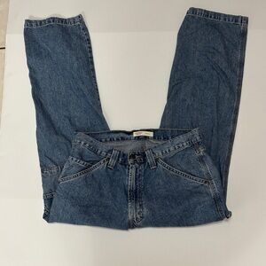 Levi Strauss Signature 34x30 Carpenter Jeans Men's Denim Workwear Utility Pants